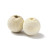 (Defective Closeout Sale: Spotted) Unfinished Natural Wood Beads LS-WOOD-XCP0001-57-3