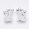 Non-Tarnish 201 Stainless Steel Kitten Pendants LS-STAS-T044-118P-1