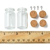 8Pcs Glass Jar Glass Bottles with Cork Stopper AJEW-FS0001-10-5