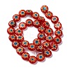 Handmade Millefiori Lampwork Beads Strands LAMP-G164-04-3