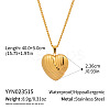 Sweet Design 304 Stainless Steel Heart Pendant Necklaces DY4160-10-1