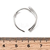 304 Stainless Steel Open Cuff Rings for Women RJEW-K313-13P-5