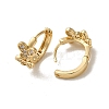 KC Gold Plated Brass Micro Pave Cubic Zirconia Hoop Earring EJEW-L271-01KCG-09-2