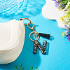 1Pc Resin Letter Keychains KEYC-TADJ0001-09N-5