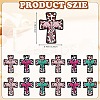 12Pcs 3 Colors Silicone Focal Beads SIL-SZ0002-27-2