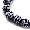 Handmade Blue and White Porcelain Beads Strands PORC-I027-01E-3
