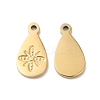 Ion Plating(IP) 316L Surgical Stainless Steel Charms STAS-H213-81G-1