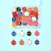 40Pcs Mother's Day Alloy Enamel Charms ENAM-FS0002-79-6