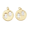 Natural Shell Pendants KK-L251-36G-1