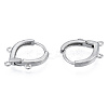 Tarnish Resistant 304 Stainless Steel Hoop Earrings Findings LS-STAS-N092-193-2