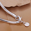 Unisex Brass Snake Chain Bracelets BJEW-BB12530-3