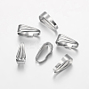Tarnish Resistant 304 Stainless Steel Snap on Bails STAS-O083-01-1
