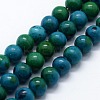 Synthetic Chrysocolla Beads Strands X-G-I199-34-8mm-1