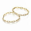 Brass Micro Pave Clear Cubic Zirconia Bangles BJEW-S142-015-NF-1