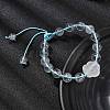Adjustable Natural Quartz Crystal Braided Bead Bracelets BJEW-L713-A01-3