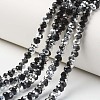 Electroplate Transparent Glass Beads Strands LS-EGLA-A034-T8mm-M01-1