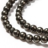 Natural Pyrite Beads Strands G-L031-2mm-01-2