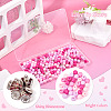 200Pcs 4 Colors Opaque Acrylic Beads MACR-TA0002-53-6