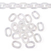 20Pcs Transparent Acrylic Quick Link Connectors OACR-TADJ0001-03B-1