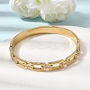 304 Stainless Steel Rhinestone Hinged Bangles for Women BJEW-B168-02B-G-2