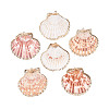 Electroplate Sea Shell Pendants X-SSHEL-S262-32-1