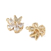 Brass Pave Cubic Zirconia Connector Charms KK-A286-04G-2
