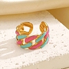 304 Stainless Steel Cuff Open Rings for Women RJEW-I113-02G-01-3