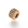 Brass Micro Pave Cubic Zirconia Beads ZIRC-S053-YS013B-1-1