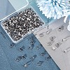 CREATCABIN 240Pcs 304 Stainless Steel Snap on Bails STAS-CN0001-18-7