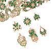 36Pcs 6 Styles Alloy Enamel Connector Charms FIND-FS0004-46A-2