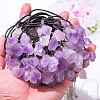 Natural Amethyst Raw Rough Nuggets Pendant Necklaces FS-WGF5E50-01-1