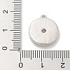 Rack Plating Brass Micro Pave Cubic Zirconia Pendants KK-L224-062P-01-3