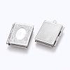 Tarnish Resistant 316 Stainless Steel Locket Pendants STAS-G146-25P-1