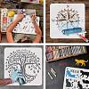 Plastic Reusable Drawing Painting Stencils Templates DIY-WH0172-950-4