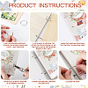 1 Set Wooden 2-Ring Loose Leaf Binder Postcard Phote Album Cover DIY-SD0002-03A-4