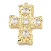 Rack Plating Brass Micro Pave Cubic Zirconia Pendants KK-L224-014G-1