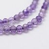 Natural Amethyst Bead Strands X-G-G663-17-2mm-3