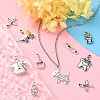 100Pcs 10 Styles Tibetan Style Alloy Charms TIBEP-CJ0002-65-6