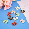 10Pcs 5 Colors Spray Painted Alloy Pendants FIND-TA0005-16-4