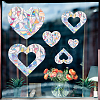 Waterproof PVC Colored Laser Stained Window Film Adhesive Stickers DIY-WH0256-060-6
