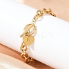 Golden 304 Stainless Steel Charm Bracelets LS-NJEW-K284-01G-E-3