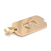 Ion Plating(IP) 304 Stainless Steel Pendants STAS-O127-D03-3