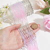 20 Strands Transparent Gradient Color Glass Beads Strands GLAA-GA0001-79C-3