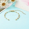 304 Stainless Steel Paperclip Chains Bracelet Making X-AJEW-JB01038-01-2