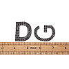 Glitter Hotfix Rhinestone Iron on Patches DIY-CD0001-10F-23