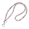 Handmade Polymer Clay ID Card Neck Strap Card Holder HJEW-JM02511-4