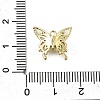 Brass Micro Pave Cubic Zirconia Charms KK-Q048-04G-3