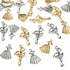 24Pcs 4 Styles Rack Plating Alloy Pendants FIND-TA0010-59-3