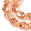 Electroplate Glass Beads Strands EGLA-T021-08E-3