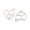 Non-Tarnish 304 Stainless Steel Pendants STAS-I157-07D-2
